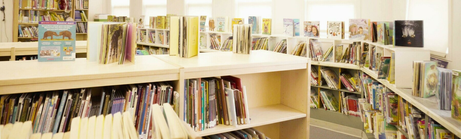 books on shelves at ICES